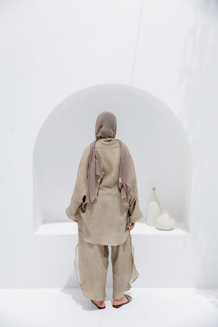 Muslin Tie Top - Olive