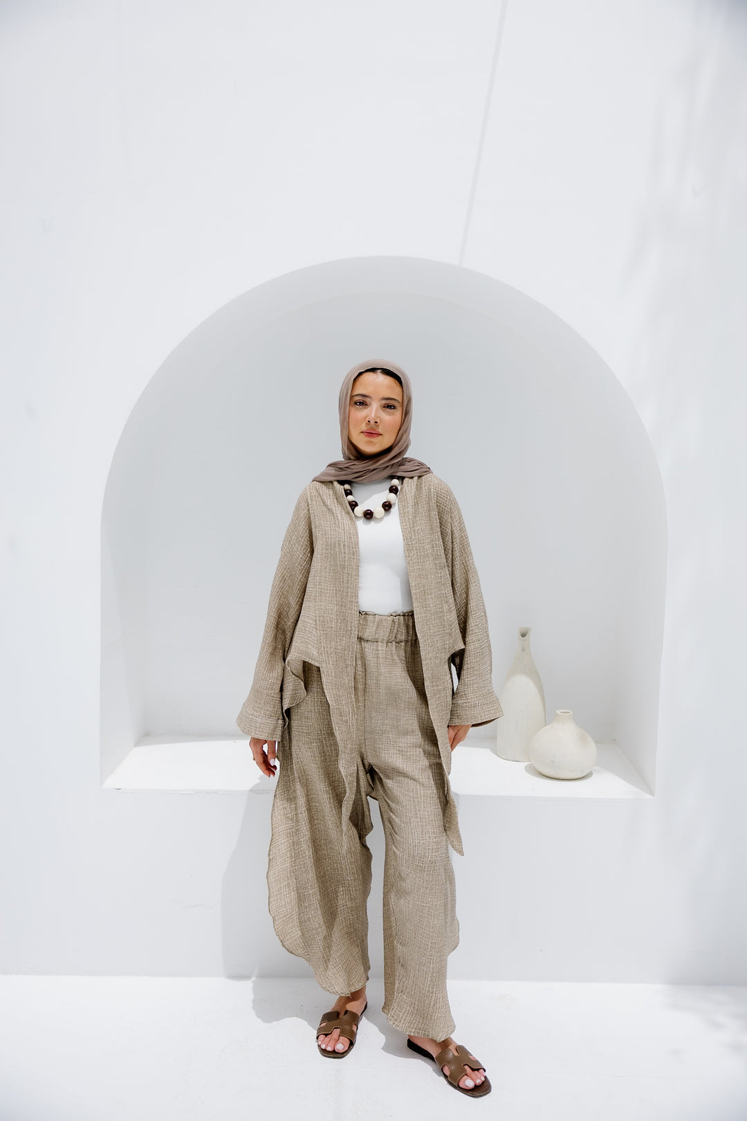 Muslin Tie Top - Olive