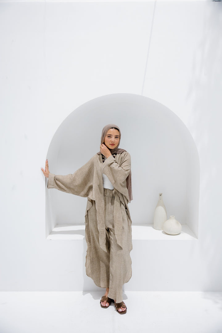 Muslin Tie Top - Olive