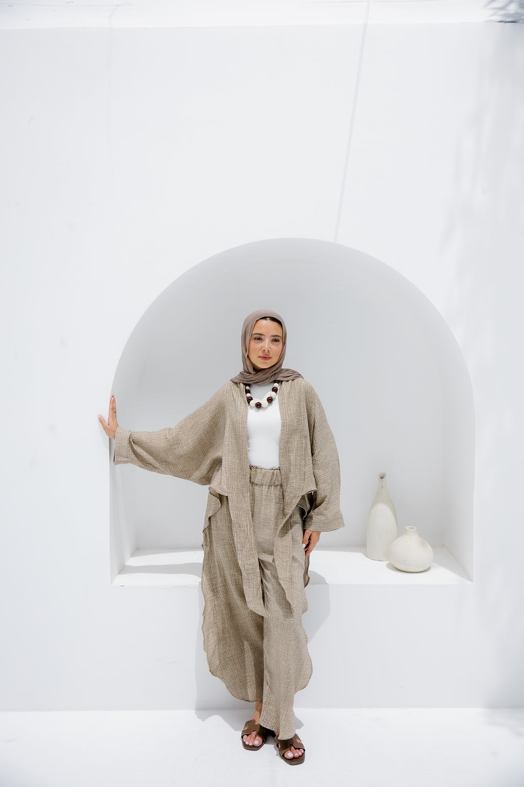Muslin Tie Top - Olive