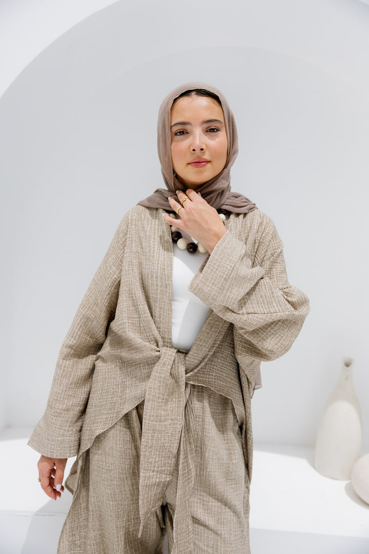 Muslin Tie Top - Olive