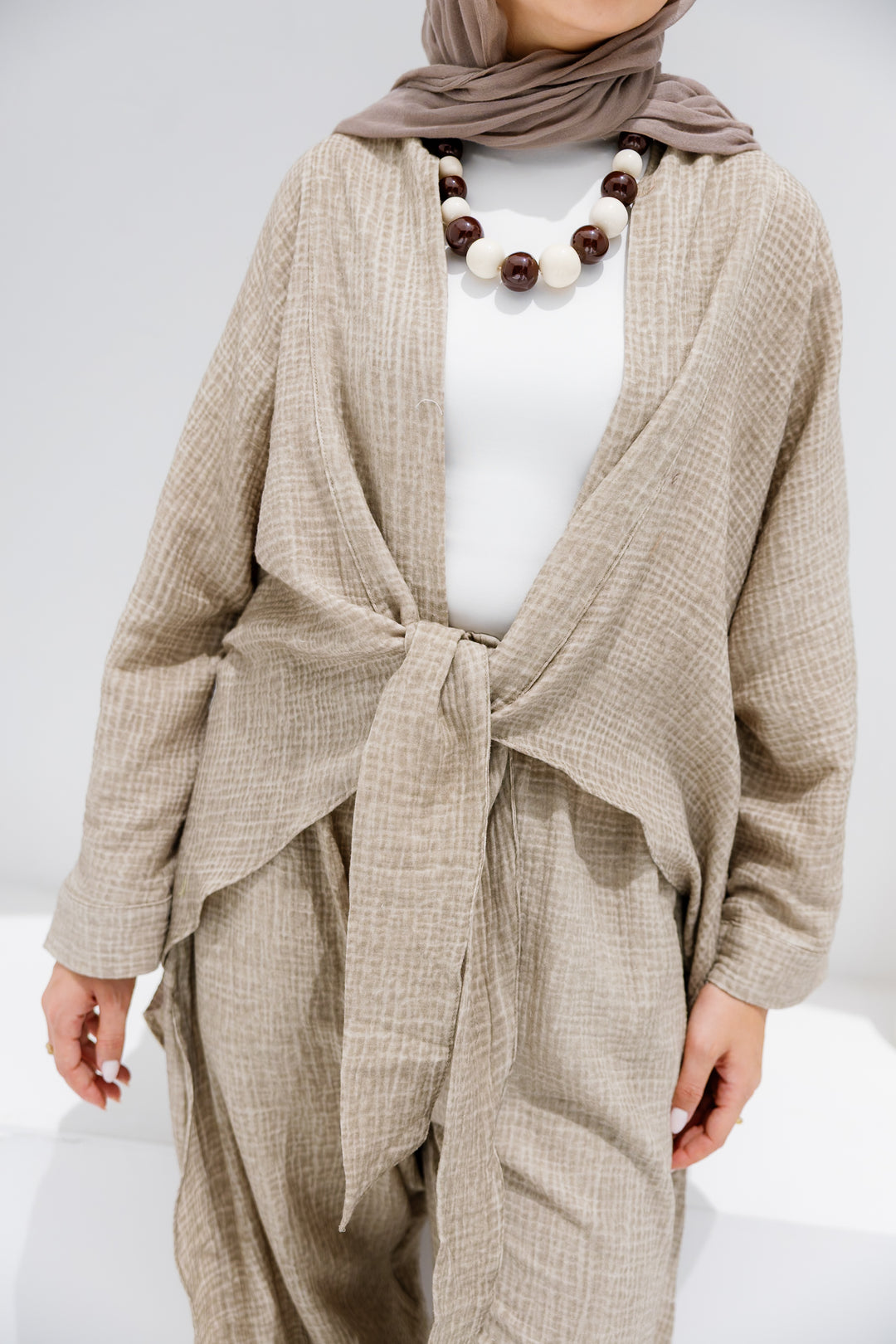 Muslin Tie Top - Olive