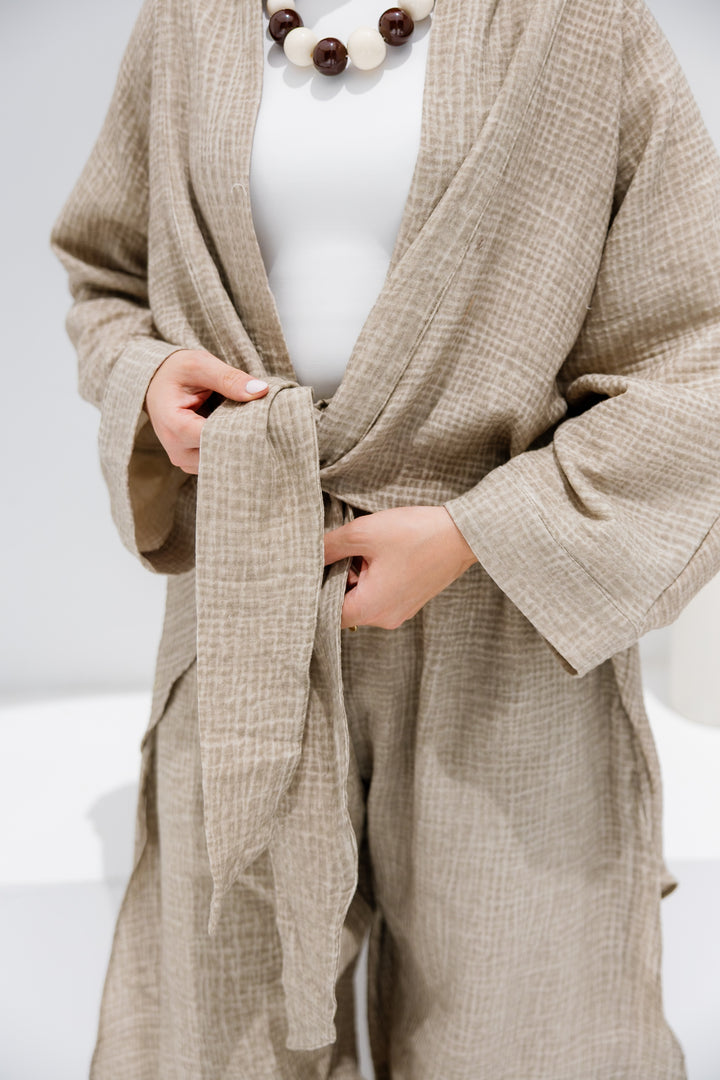 Muslin Tie Top - Olive