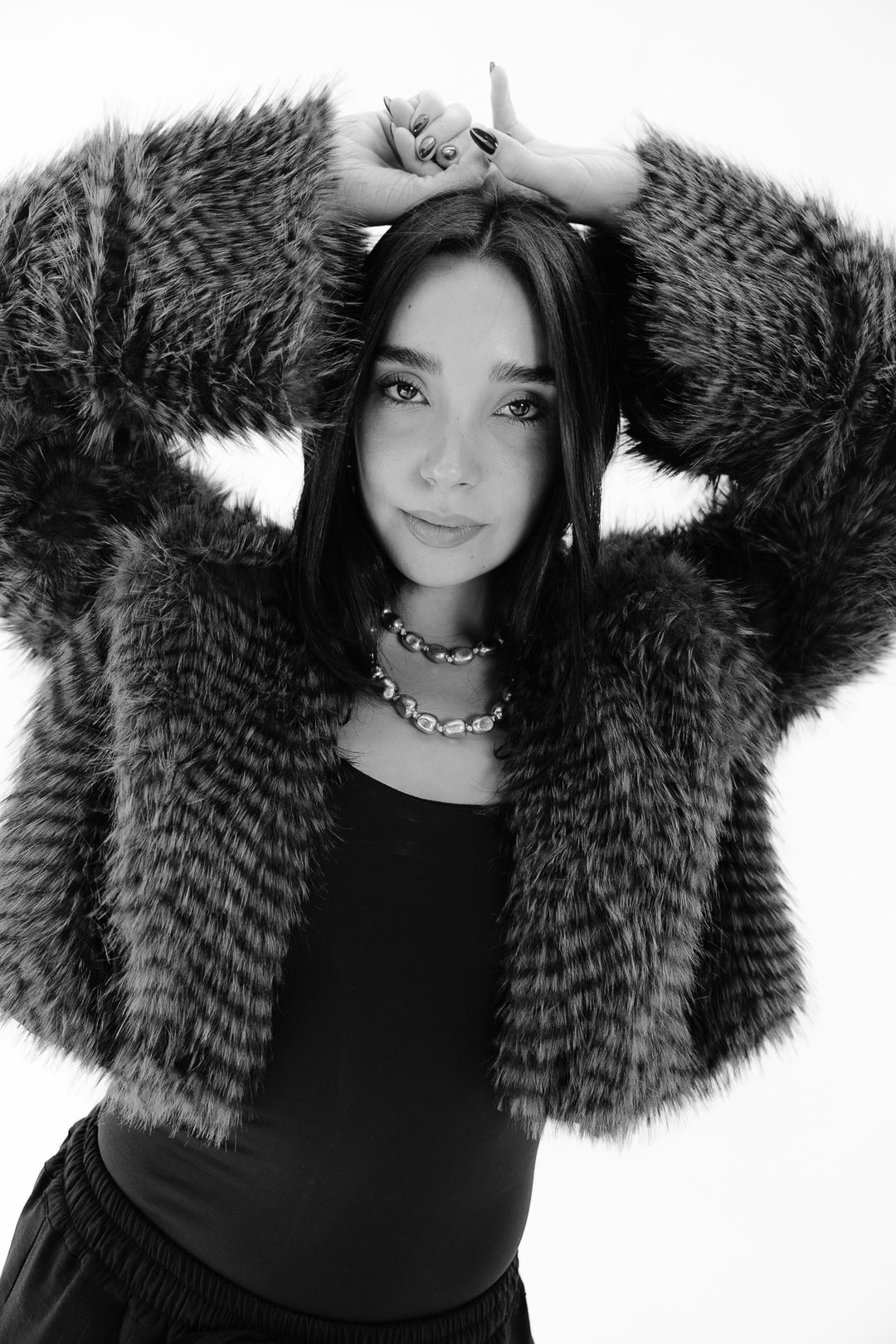 Plush Fur Jacket - Brown (Premium Edition)