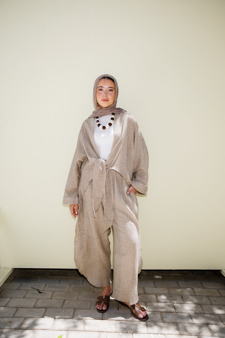 Muslin Tie Top - Olive