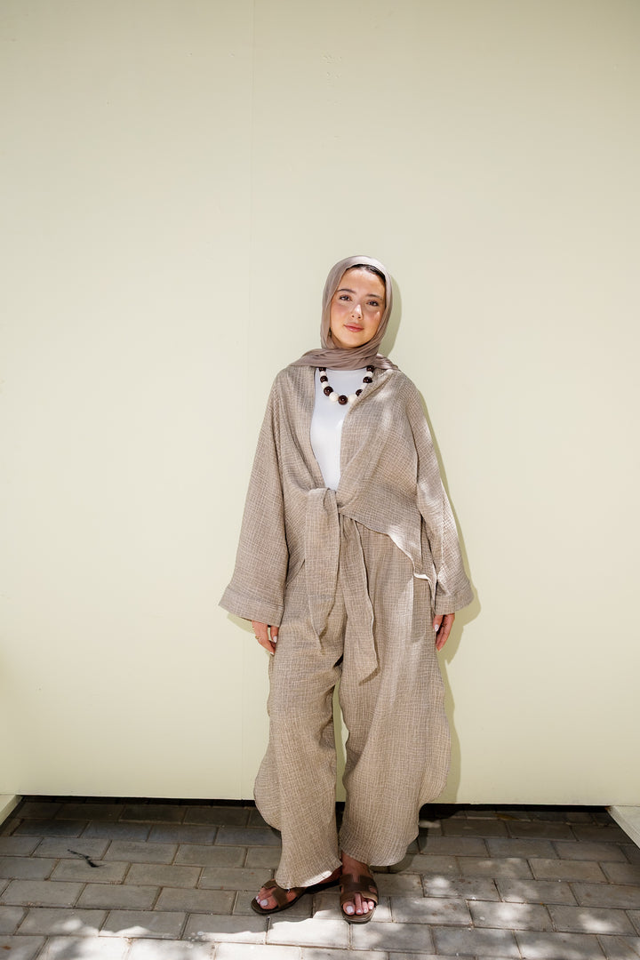 Muslin Tie Top - Olive