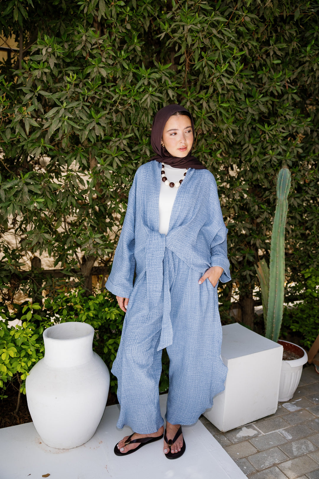 Muslin Tie Top - Blue