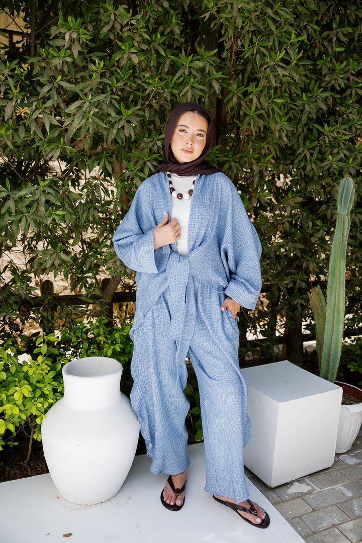 Muslin Tie Top - Blue