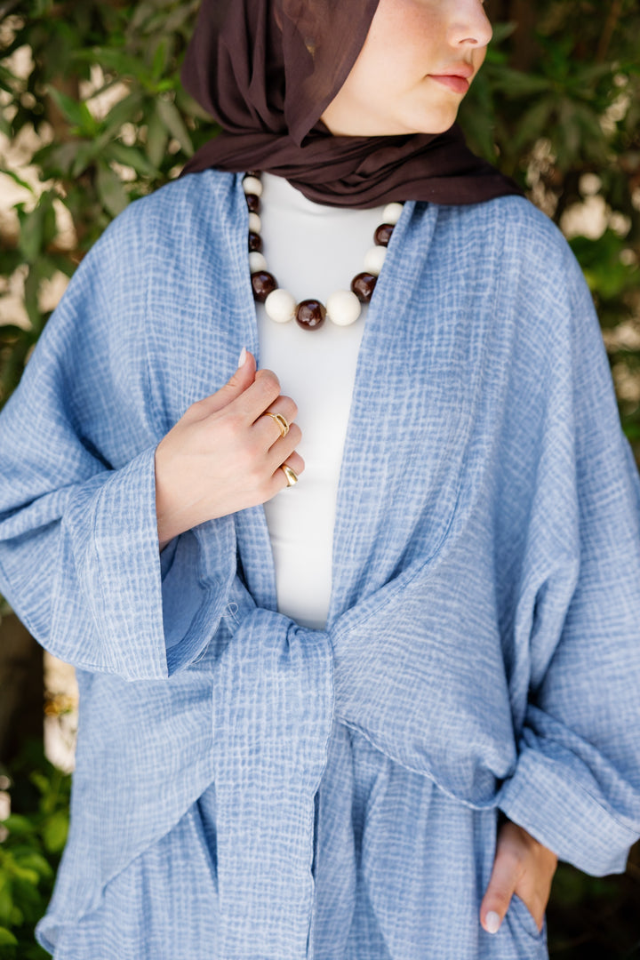 Muslin Tie Top - Blue