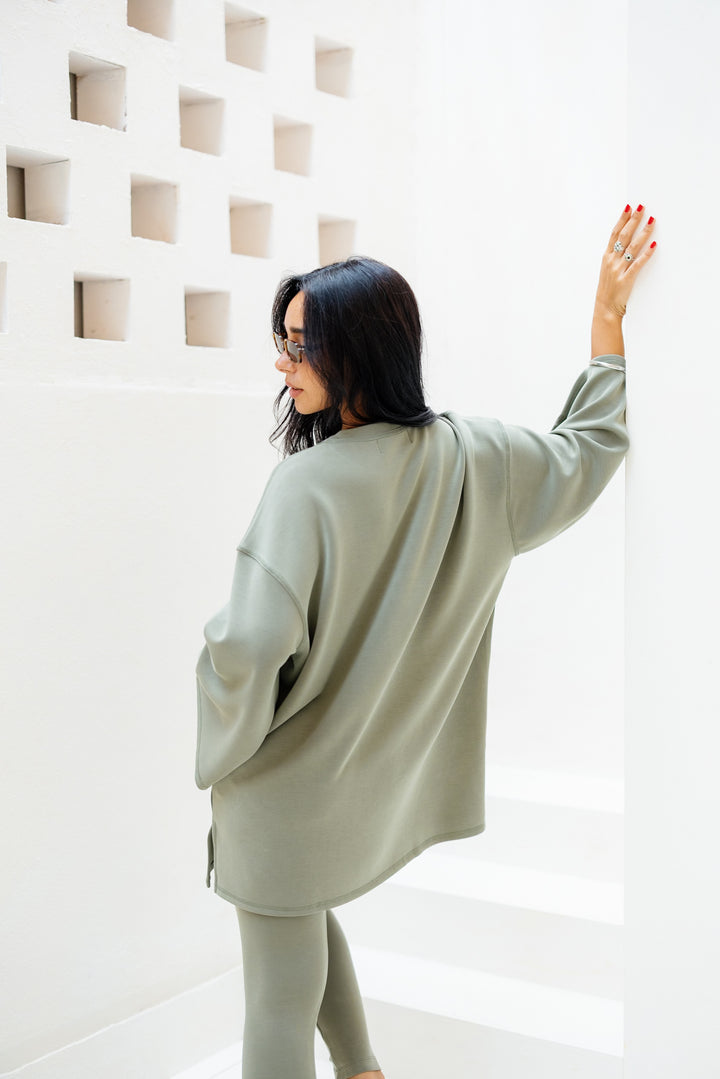 Ease Out Oversize T-shirt - Olive