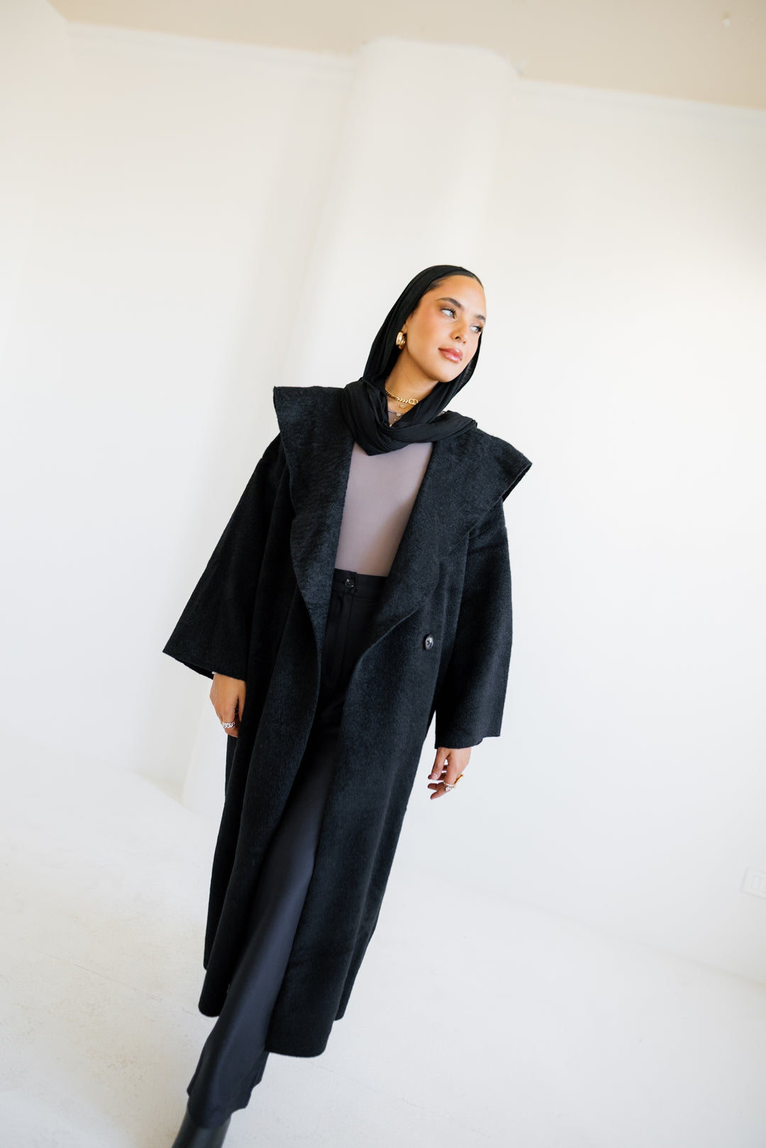 Twill Coat - Black