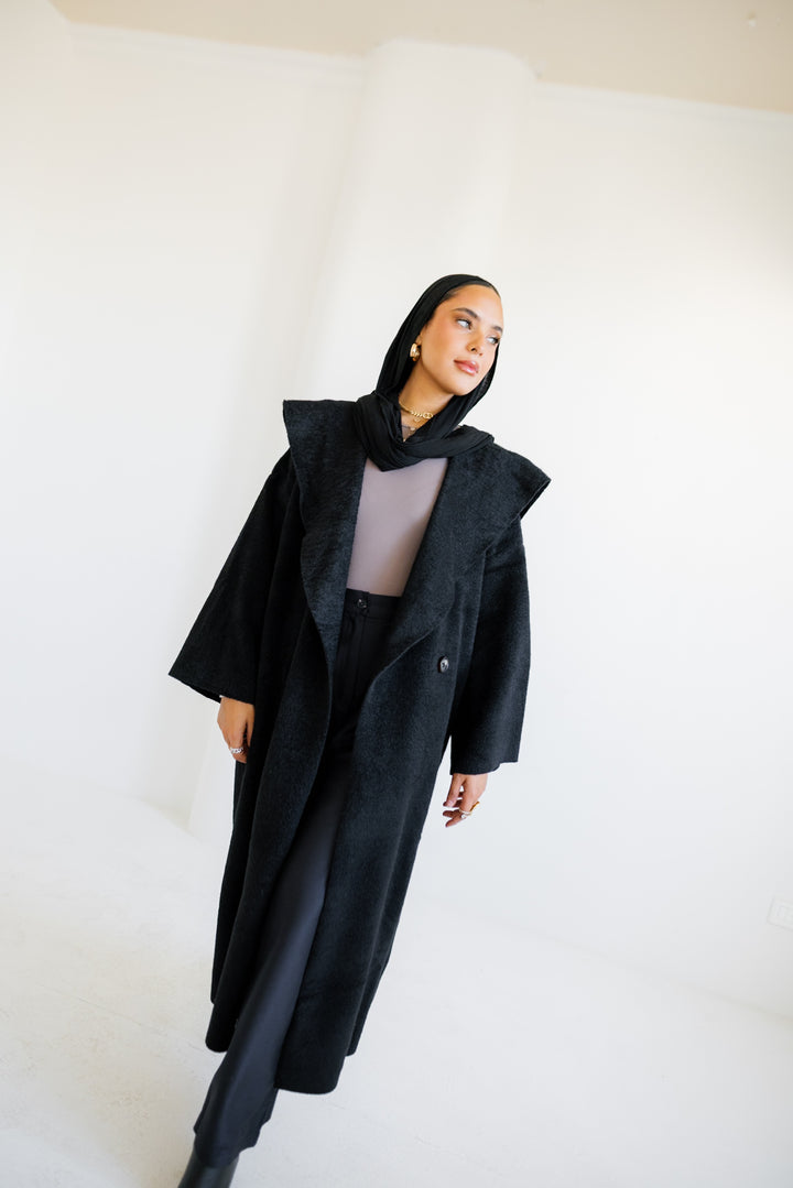 Twill Coat - Black