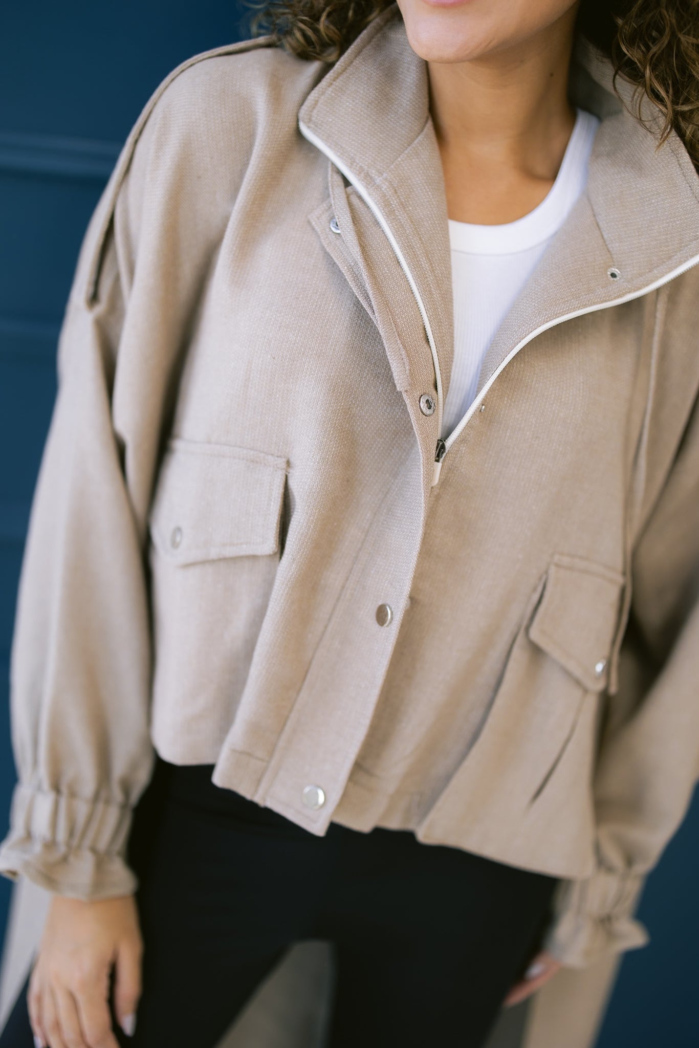 Falling For Fall Jacket - Beige