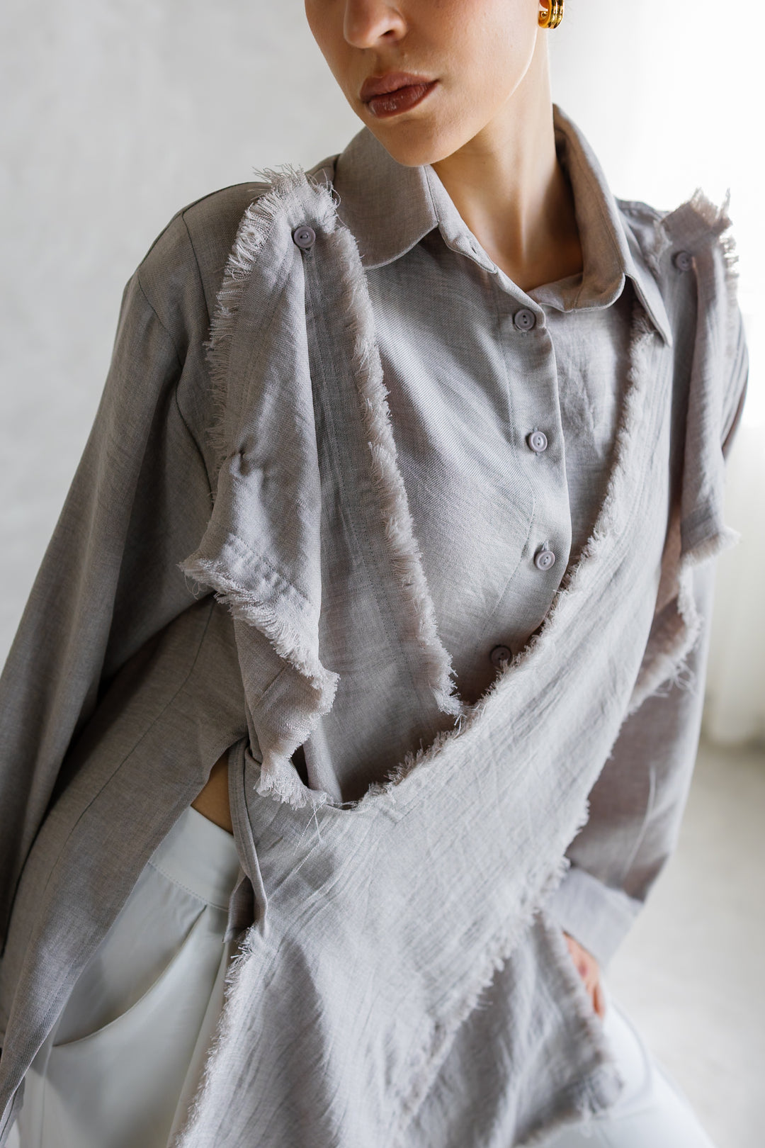 Soleil Shirt - Light Grey