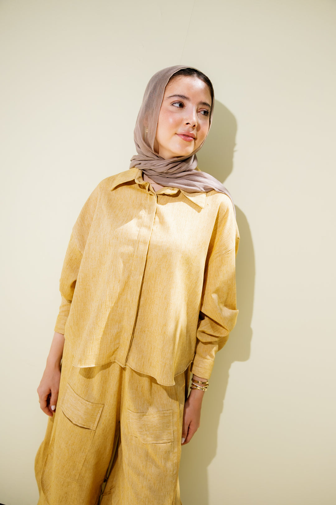 Breeze Linen Shirt - Mustard