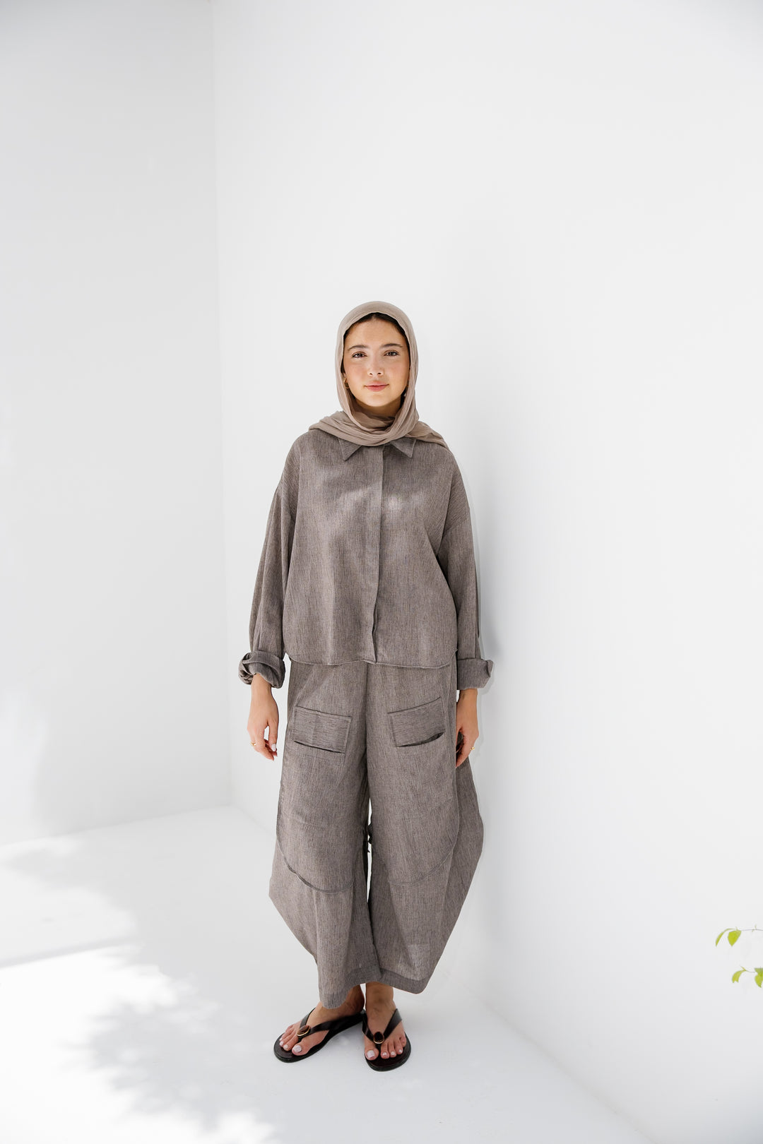 Breeze Linen Shirt - Brown