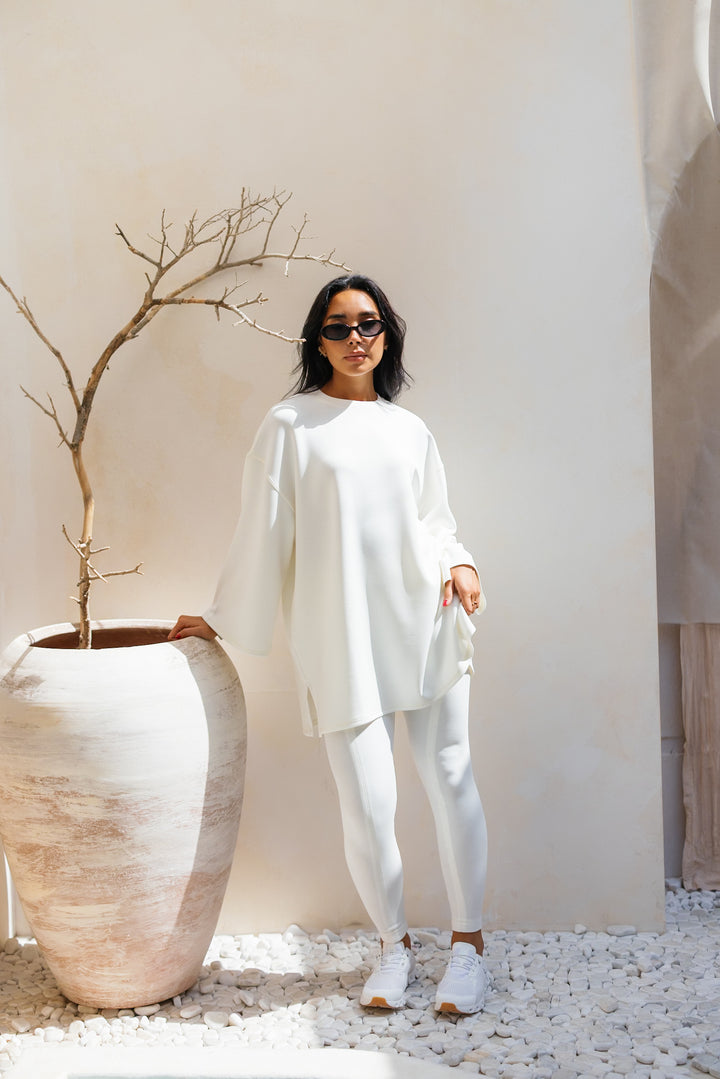 Ease Out Leggings - White