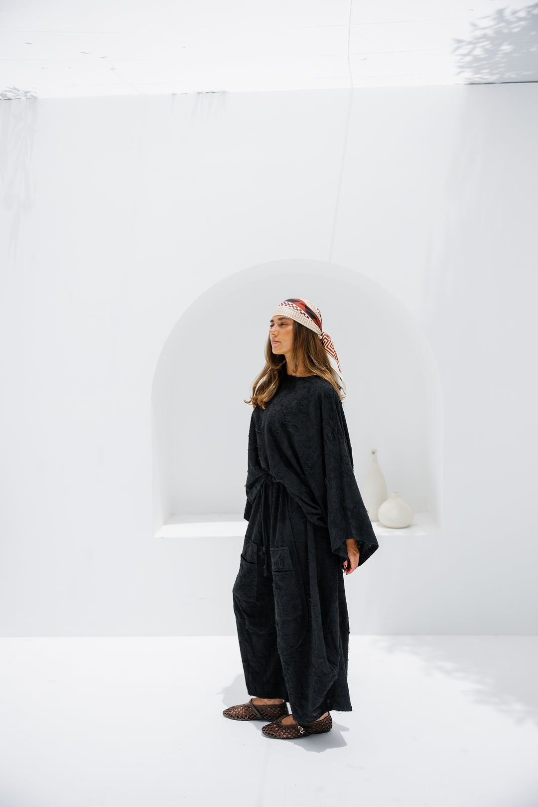 Jacquard Pants - Black