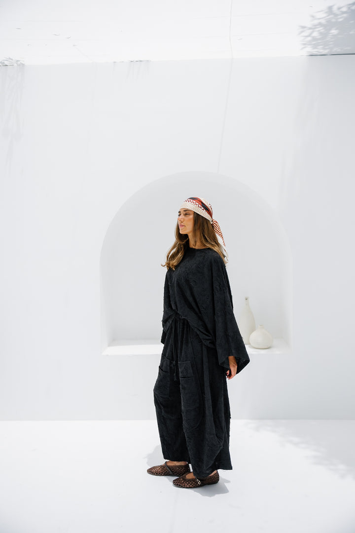 Jacquard Pants - Black