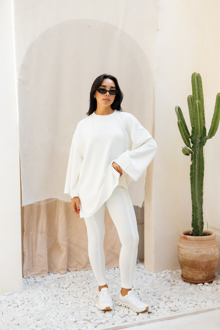 Ease Out Leggings - White