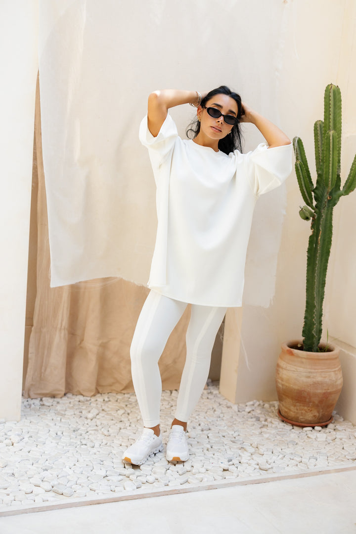 Ease Out Leggings - White