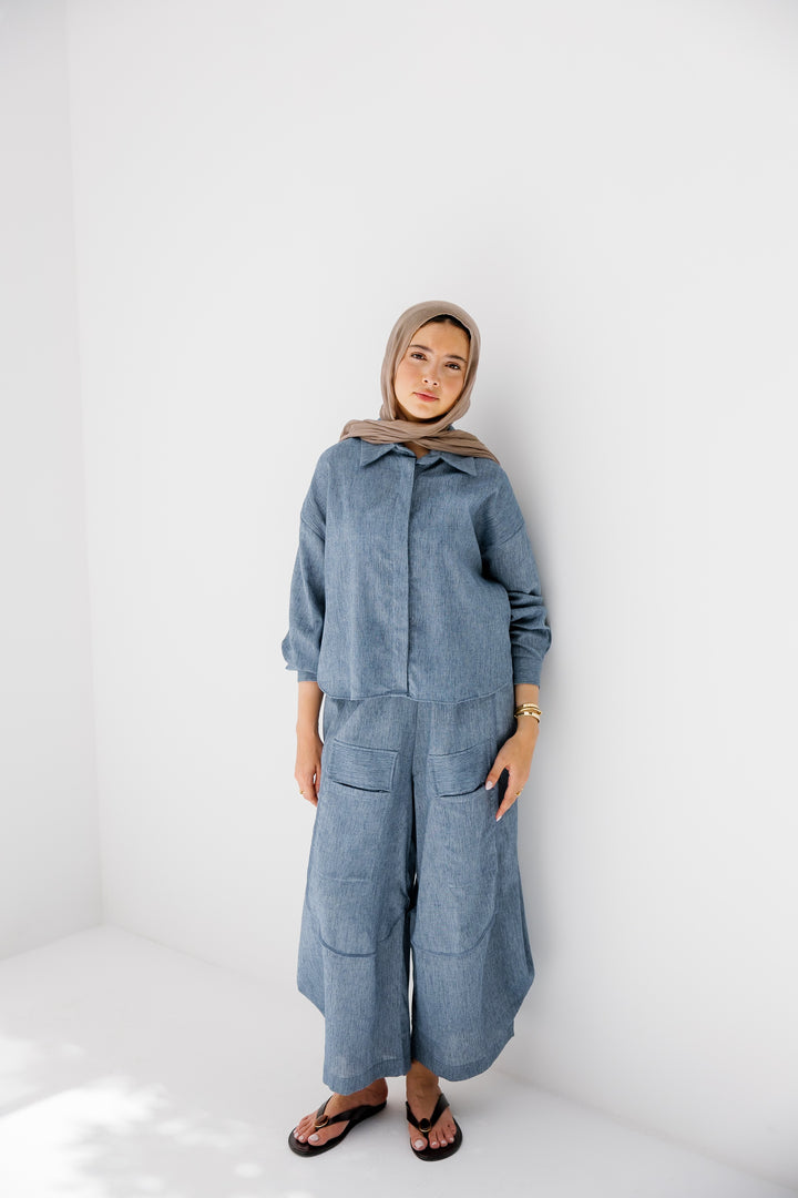 Breeze Linen Shirt - Blue