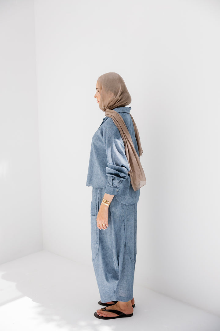 Breeze Linen Shirt - Blue