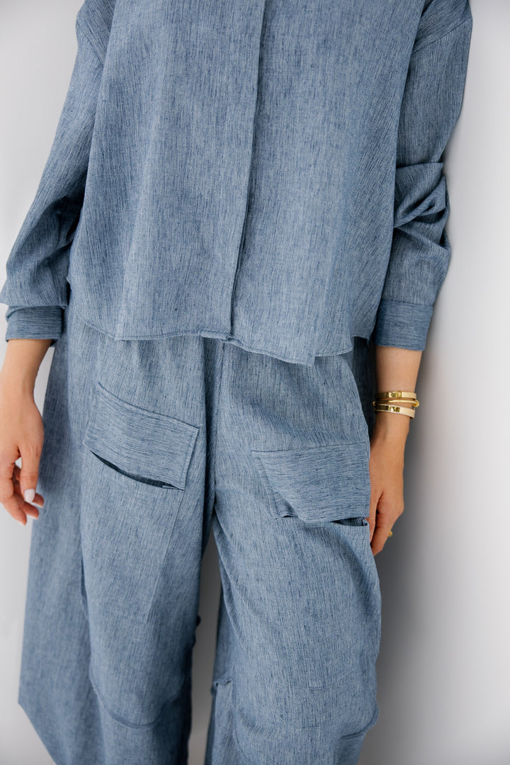 Breeze Linen Shirt - Blue