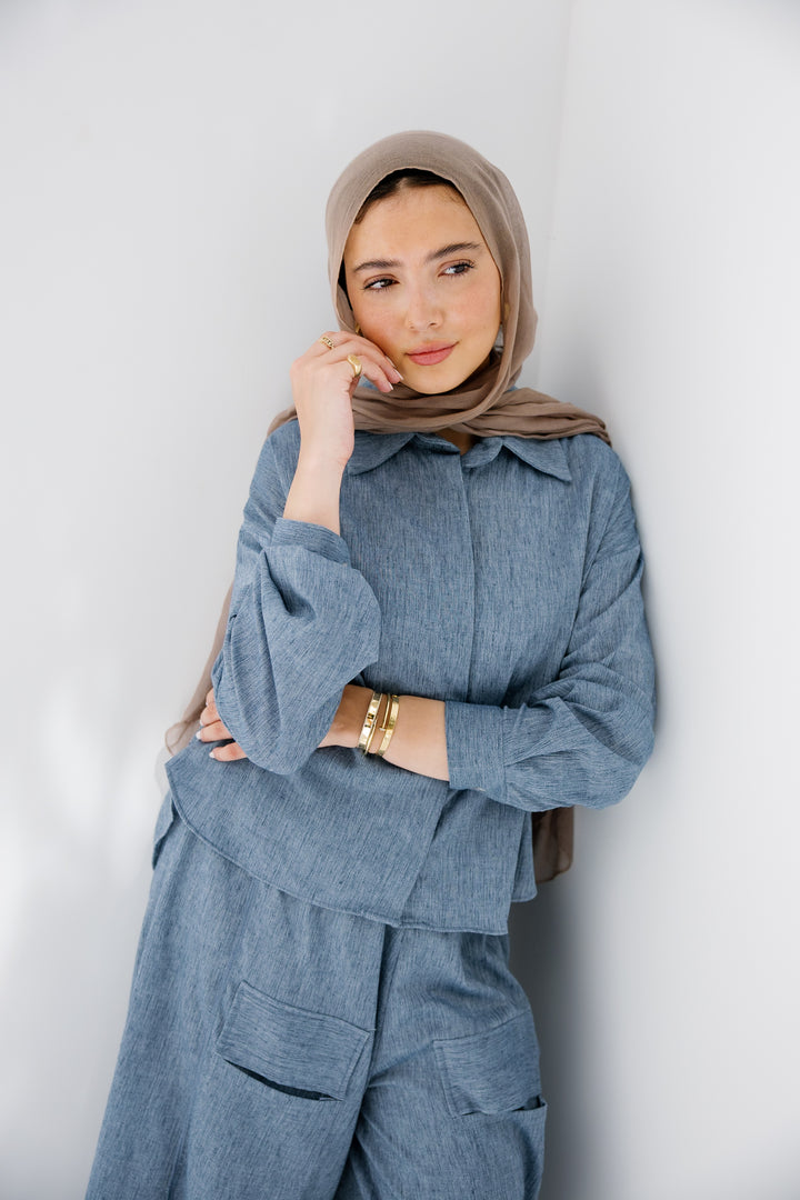 Breeze Linen Shirt - Blue