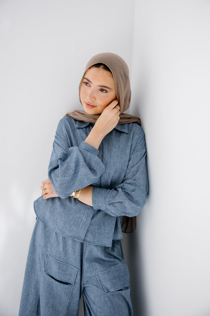 Breeze Linen Shirt - Blue