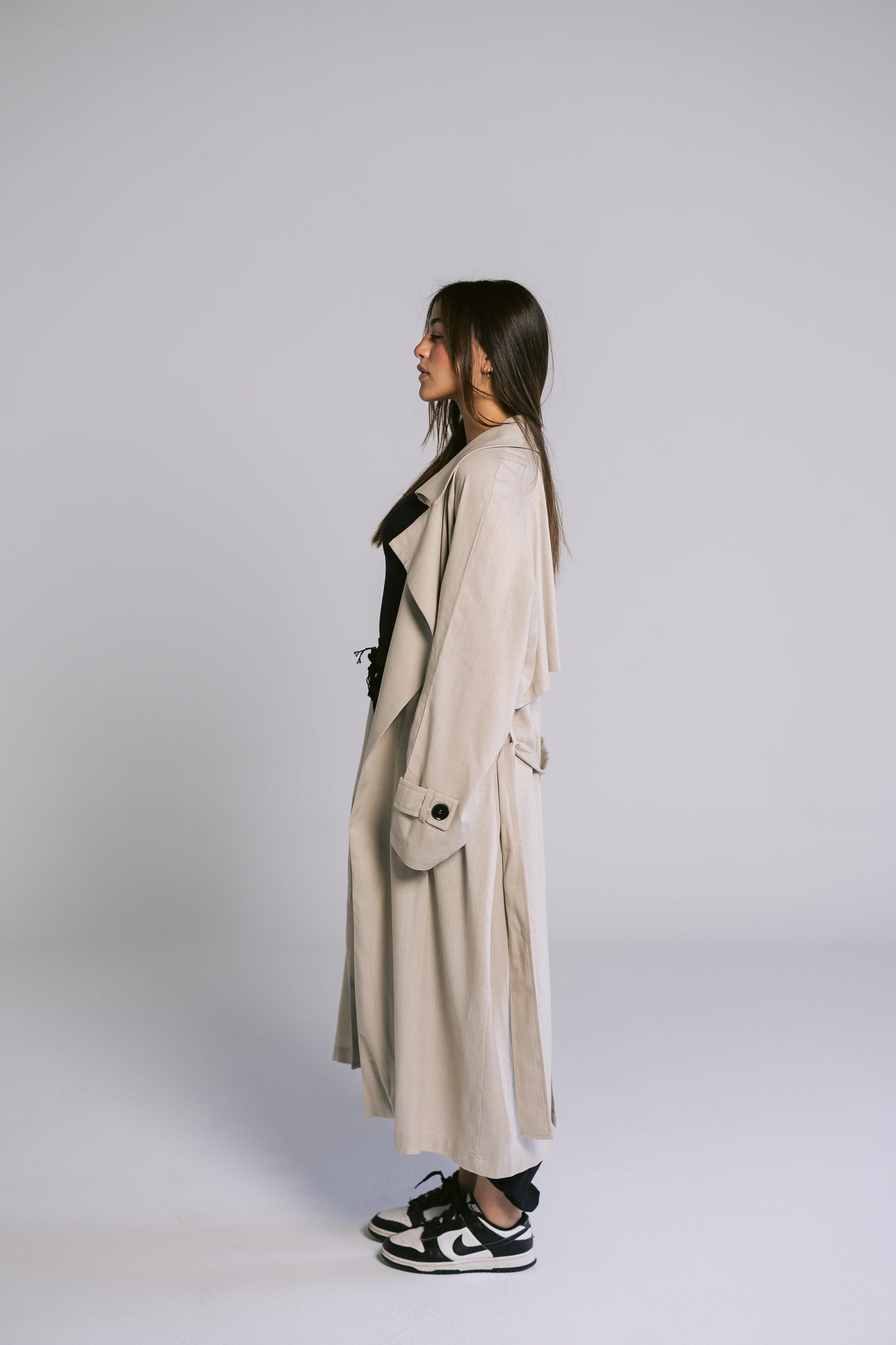 Linen Trench - Beige