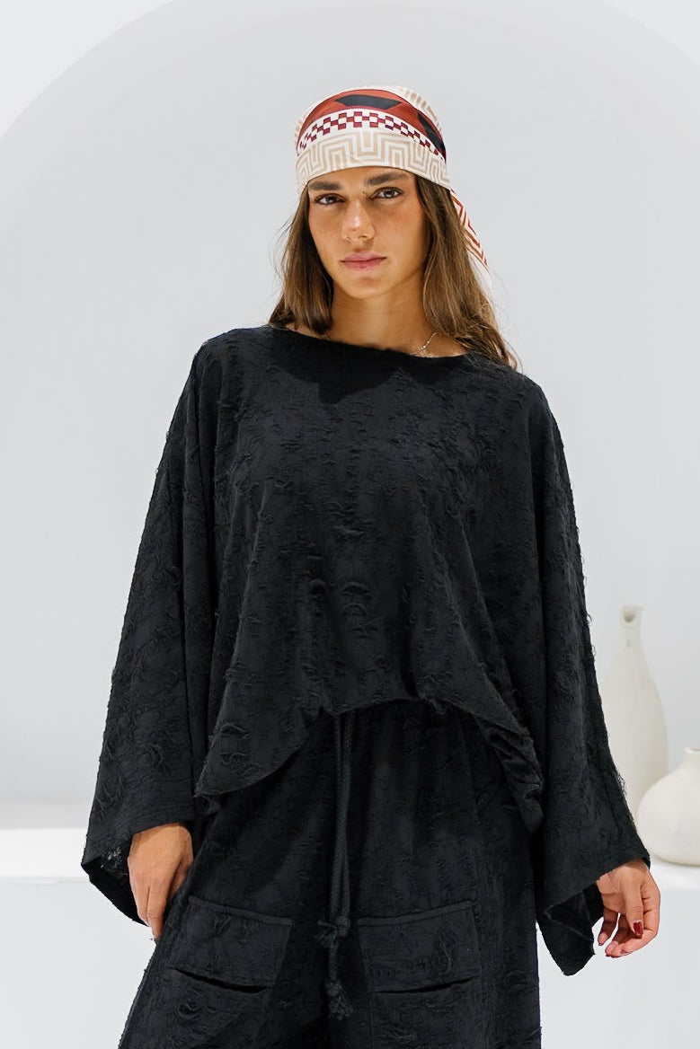 Jacquard Pants - Black