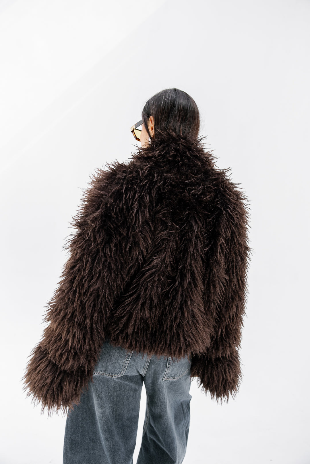 Bold Fur Jacket - Brown (Premium Edition)