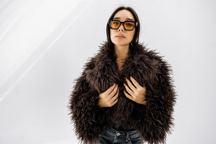 Bold Fur Jacket - Brown (Premium Edition)