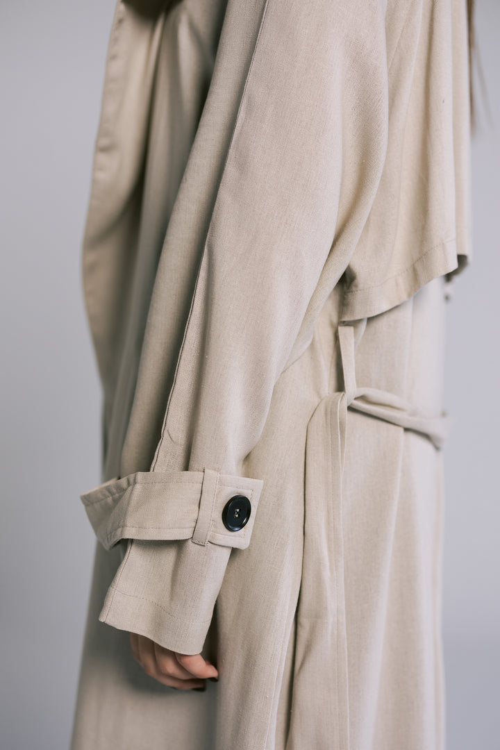 Linen Trench - Beige