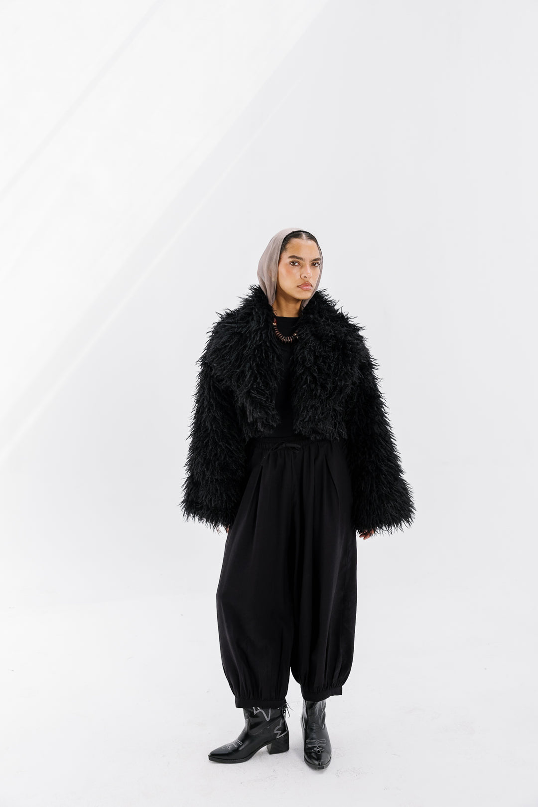 Bold Fur Jacket - Black (Premium Edition)