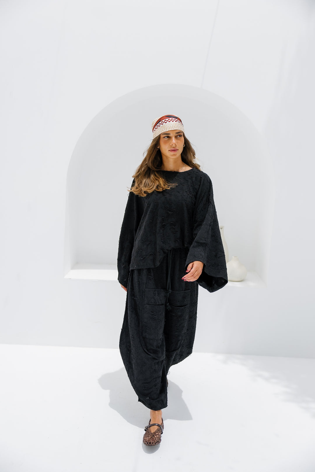 Jacquard Pants - Black