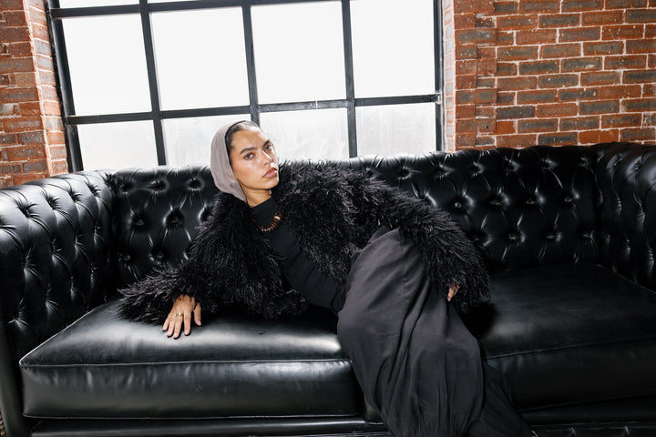 Bold Fur Jacket - Black (Premium Edition)