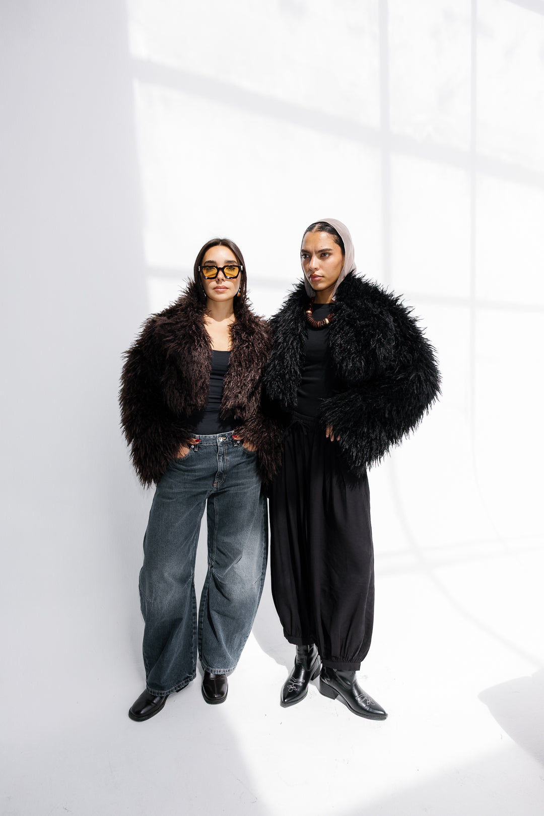 Bold Fur Jacket - Black (Premium Edition)