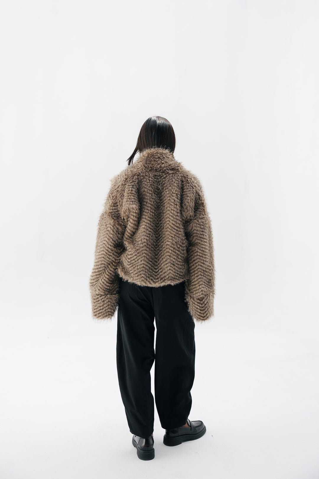 Plush Fur Jacket - Nude Beige (Premium Edition)