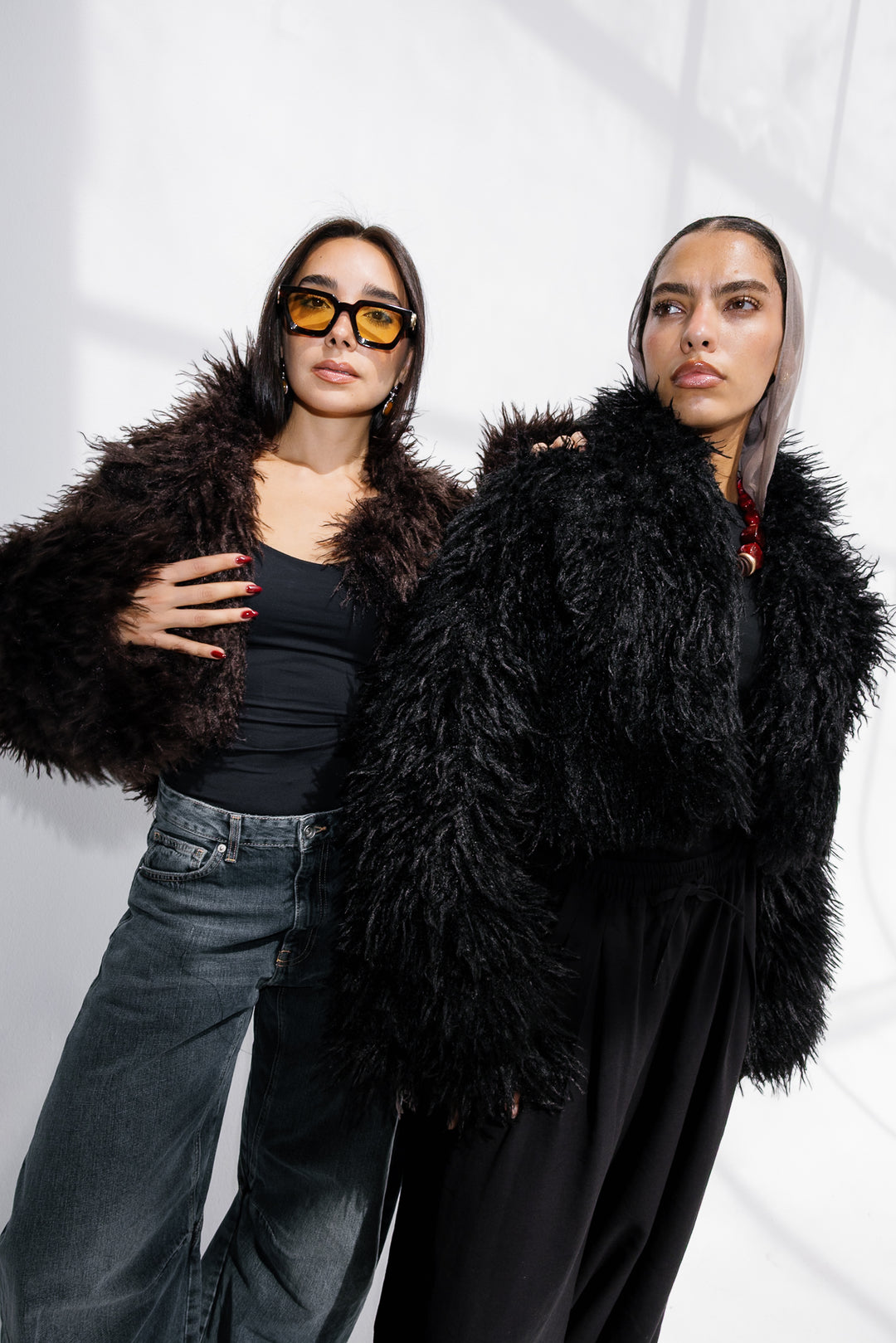 Bold Fur Jacket - Black (Premium Edition)