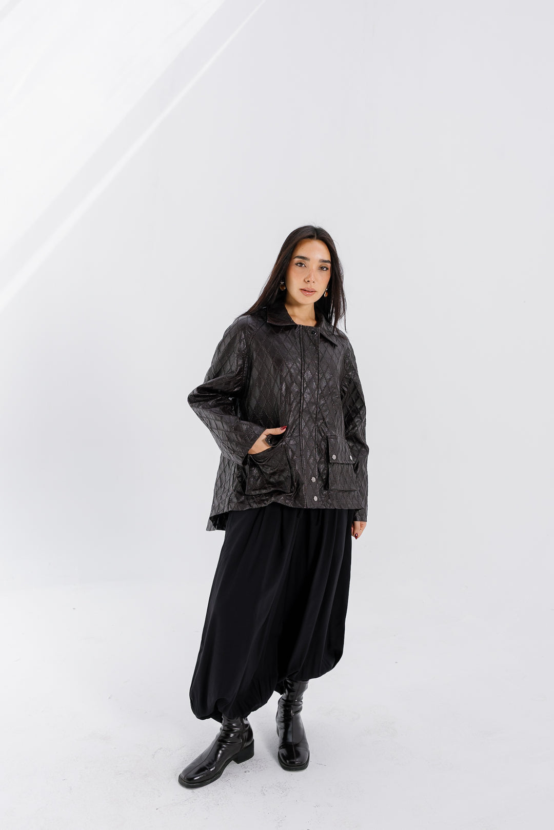 Embroided Leather Jacket - Bown (Premium Edition)