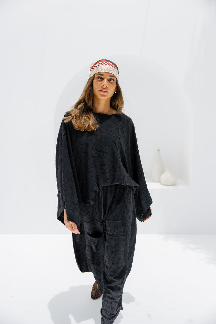 Jacquard Pants - Black