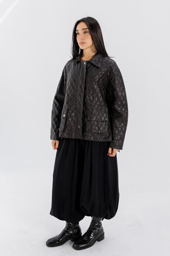 Embroided Leather Jacket - Bown (Premium Edition)