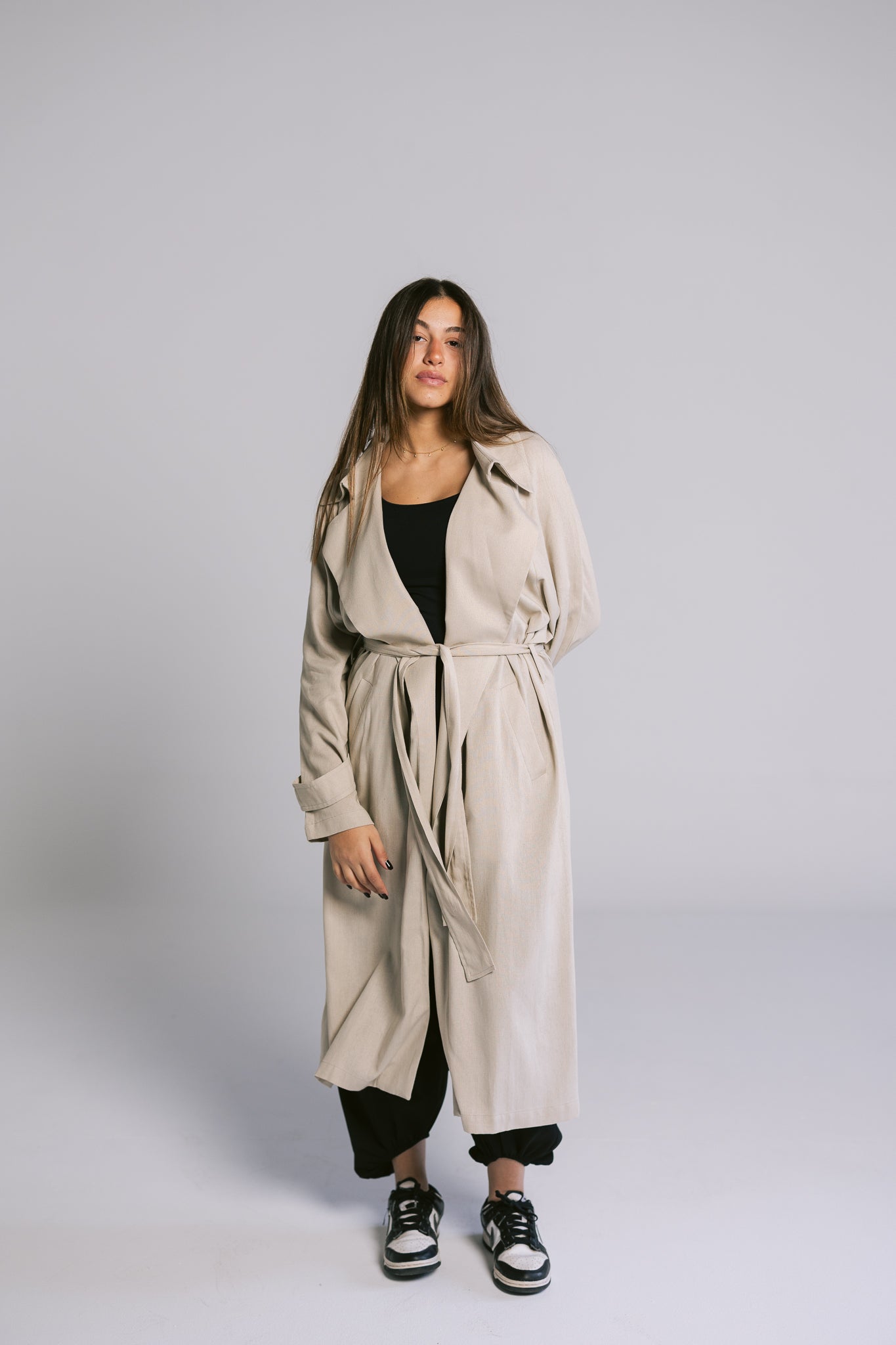 Linen Trench - Beige