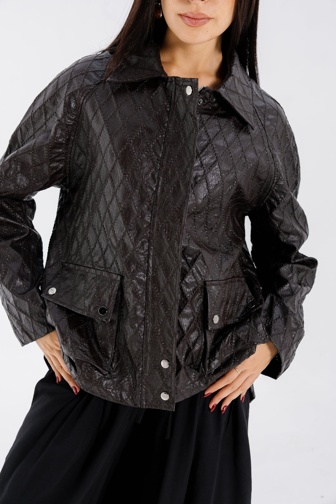 Embroided Leather Jacket - Bown (Premium Edition)