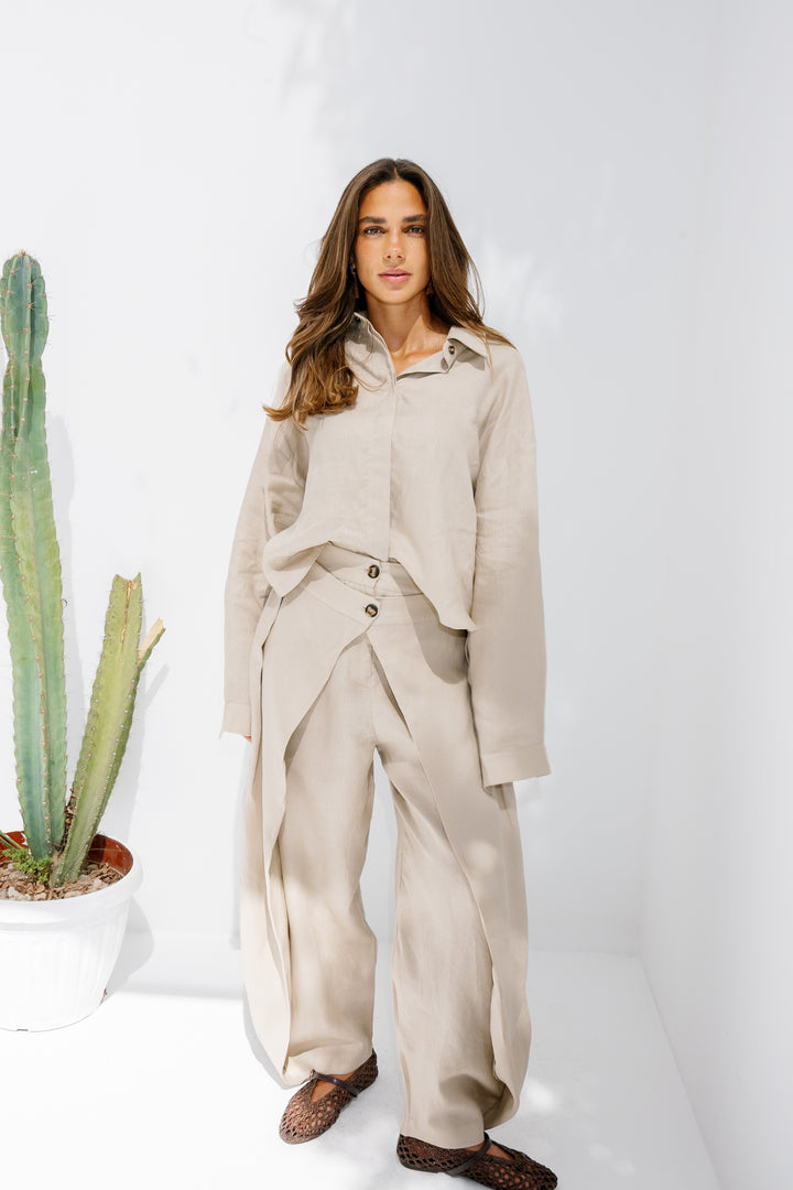 Essential Linen Shirt - Beige