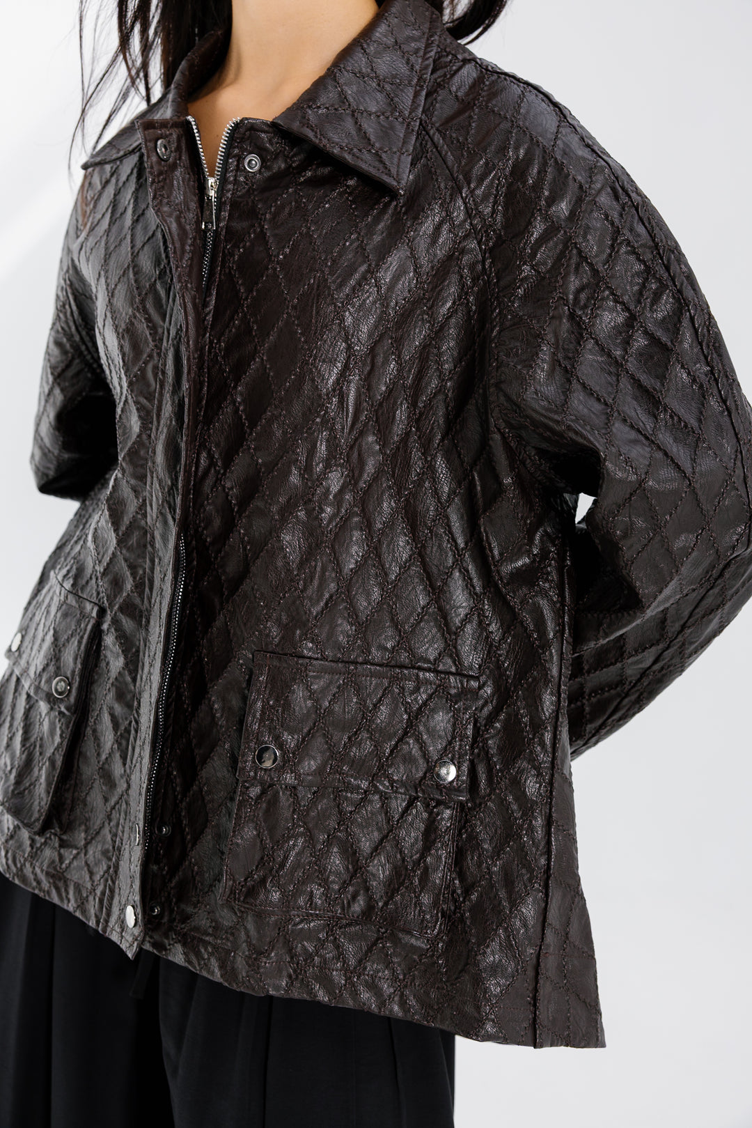 Embroided Leather Jacket - Bown (Premium Edition)