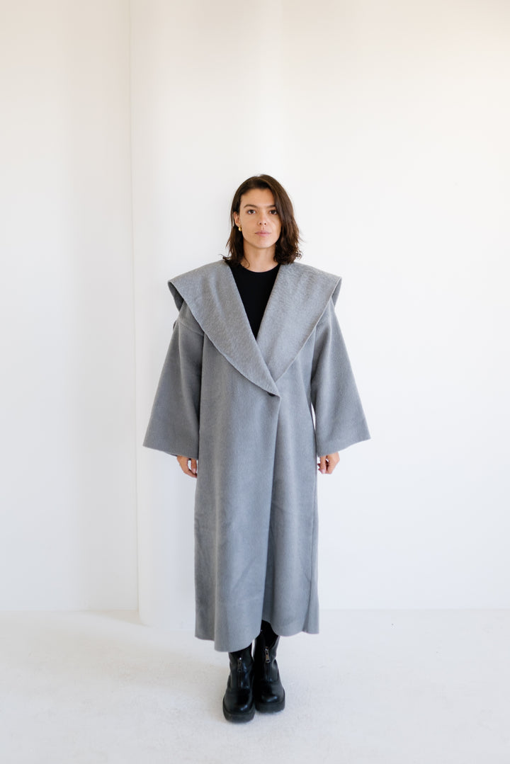 Twill Coat - Grey