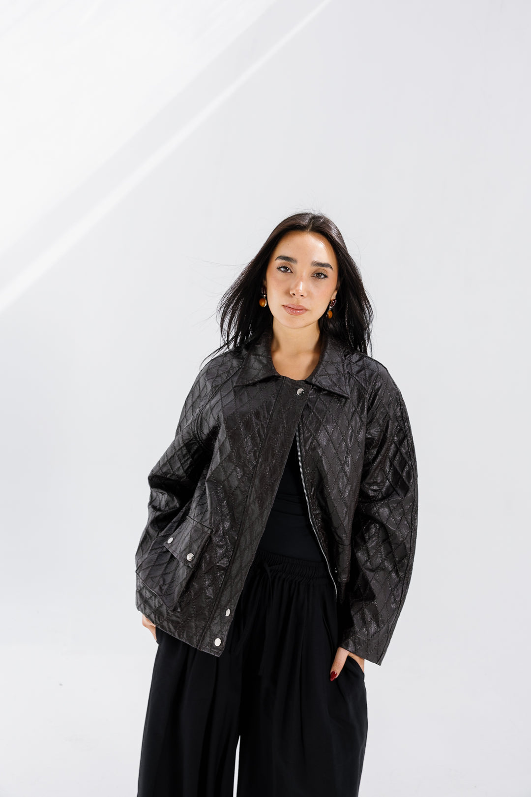 Embroided Leather Jacket - Bown (Premium Edition)
